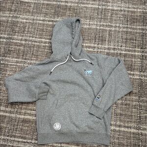GOAT USA Men's Gray Hoodie with Embroidered Design